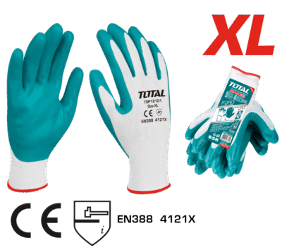 كف جلد XL خاص بالزيوت والمواد النفطية ماركة TOTAL Nitrile gloves
