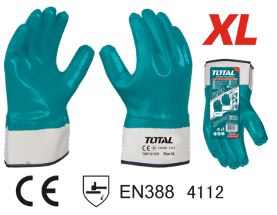 كف جلد خاص بالزيوت والمواد النفطية XL ماركة TOTAL Nitrile gloves