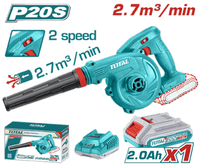 كور هواء 20 فولت مع كيس للغبار بدون بطارية وبدون شاحن TOTAL (ملغي)