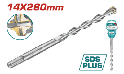ريشة SDS PLUS 14 X 260 راس رباعي ماركة TOTAL