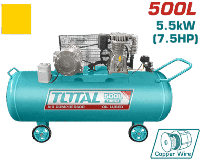 كمبرسور ضاغط هواء 500 لتر 7.5 حصان 380 فولت TOTAL