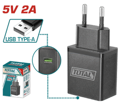 رأسية شاحن 5 فولت 2 امبير USB type-A حديث ماركة TOTAL
