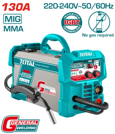 طرنس لحام 130 امبير MMA/MIG بدون غاز لحام عادي 1.6-3.2+ بكرة (0.8+0.9) TOTAL
