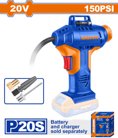 كمبرسور بطارية 20 فولت بدون بطارية وشاحن ضغط WADFOW 150 PSI